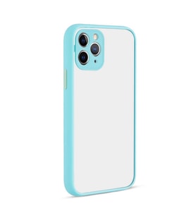 Uyumlu Model Apple iPhone 12 Pro Kılıf Kamera Korumalı Mat Kapak (Turkuaz)