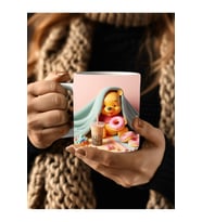 Winnie the Pooh - Kaplan Tigger - İyor - Piglet Baskılı 3D Tasarım Seramik Kupa Mug (17)