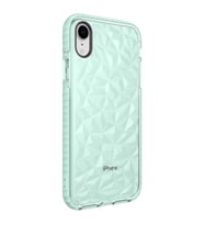 Uyumlu Model Apple iPhone XR 6.1 Kılıf Bumper Şeffaf Buzlu Kapak (Yeşil)