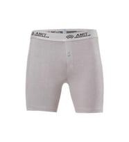 Anıt Erkek Likralı Pamuklu Düğmeli Uzun Boxer (Gri)