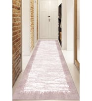 Dijital Baskılı Kaymaz Taban Yıkanabilir Modern Yolluk Ve Koridor Halısı NDU-HT-510 (Pembe)