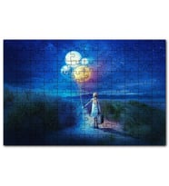 Cakapuzzle Bir Elinde Valiz Diğerinde Dünyalar Puzzle Yapboz MDF (Ahşap) (500 Parça)