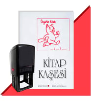 Kişiye Özel  Cute Cat 4 Tarihli Kitap Kaşesi (Kırmızı)