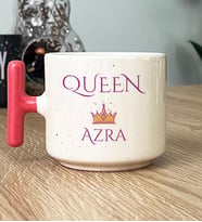 Kişiye Özel Queen Hediye T Kupa Bardak Sevgiliye Hediye (Pembe)