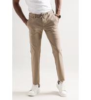 Slimfit Beli Lastikli Ve İplikli Polyamid Hafif Parlak Kışlık Kumaş Erkek Jogger Pantolon (Krem)