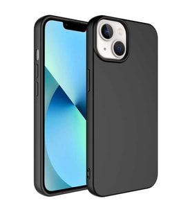 Apple iPhone 14 Kılıf Kamera Çevresi Korumalı iÇi Süet Dokulu Lansman Tipi Silikon (Siyah)
