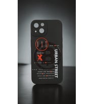 IPHONE 14; YUVARLAK KAMERA TASARIMLI, KAMERA KORUYUCU, DARBE ÖNLEYİCİ LÜKS  SİLİKON KILIF (Siyah-Kırmızı)