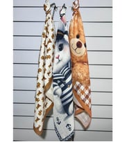 MiniPink Baby Çok Amaçlı Müslin Örtü & Battaniye 3'lü Set %100 Pamuk 75x100 Cm (Lacivert)