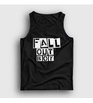 Presmono Unisex Beyaz Boxes Fall Out Boy Atlet 62030tt (Siyah)