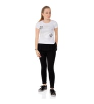 Toontoy Kız Çocuk Tişört Tüllü (Beyaz)