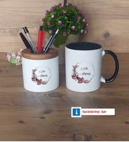 Doğum Günü Hediyesi İsme Özel Kalemlik, Kupa Bardak T Kişiye Özel Hediye (Model 12)