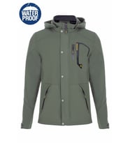 Erkek Siyah Yeni Sezon İç Cepli Su ve Rüzgar Geçirmez İçi Küklü Softshell Erkek Spor Mont (Haki-Yeşil)
