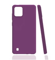 Kvy Realme C11 2021 (RMX3231) Biye Silikon Kılıf (Mor)
