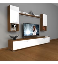 Decoraktiv Eko 5da Mdf Std Tv Ünitesi Tv Sehpası (Beyaz - Kahverengi)