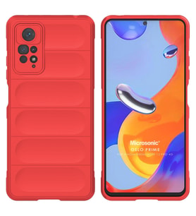 Microsonic Xiaomi Redmi Note 12 Pro 4G Kılıf Oslo Prime Yeşil (Kırmızı)