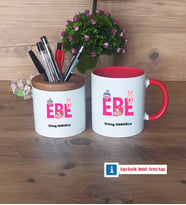 Ebe Kalemlik, Kupa Bardak T Kişiye Özel Hediye (Model 5)
