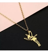 Kişiye Özel 925 Ayar Gümüş Peri Kolye (Gold)