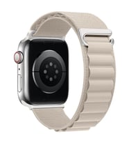 Microsonic Apple Watch Series 10 46mm Kordon Alps Spin Yeşil (Bej)