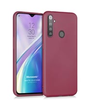 Microsonic Matte Silicone Realme 5i Kılıf (Mor)