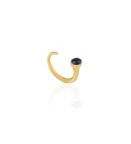 Kadir Jewellery 22 Ayar Altın Kaplama Zirkon Taşlı Ayarlanabilir Kadın Minimal Yüzük (Parlement)