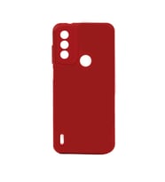 Kvy Tecno Spark 6 Go Biye Silikon Kılıf (Kırmızı)