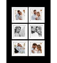 6 ADET 20X20 SÖK-TAK ÇERÇEVE FOTO DAHİL (Beyaz)