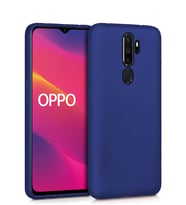 Microsonic Matte Silicone Oppo A9 2020 Kılıf (Lacivert)