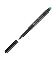 Asetat Kalemi 0.4mm S Üç Renk Faber Castel Asetat CD Kalemi (Siyah)