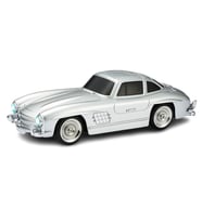 Hediyelik Klasik Mercedes Benz 300 SL Araba Bluetooth Hoparlör 10 WATT Süper Hi-Fi Ses Sistemi (Gümüş)