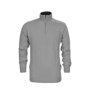Erkek Spor Düz Fermuarlı Yaka Kazak R22949 BGL-ST03181 (Gri)