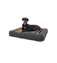 Mavi Vitrin Ultra Soft Large Büyük Irk Köpek Yatağı Elyaf Dolgulu Yıkanabilir Kumaş 80x100(Gri)