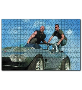 Cakapuzzle Hızlı ve Öfkeli Paul Walker ve Vin Diesel  Puzzle Yapboz MDF (Ahşap) (255 Parça)