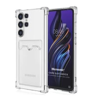 Microsonic Samsung Galaxy S24 Ultra Card Slot Shock Kılıf Füme (Çok Renkli)