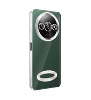 Xiaomi Redmi A3 4G 2024 Kılıf Kamera Korumalı Logo Gösteren Omega Kılıf (Gümüş)