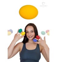 Silikon Stres Topu El Egzersizi EL kasları ve Fizik Tedavisi Topu FC-050 (Sarı)