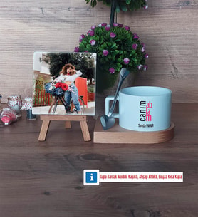 Ablaya Hediye Fotoğraflı Dekoratif Taş, Kupa Bardak Beyaz Hediye (Model 8)