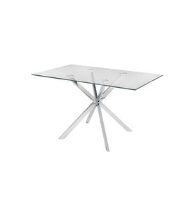 Zalika Metal Yemek Masası (Gümüş)