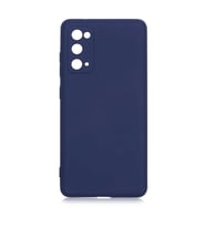 Galaxy S20 FE Kılıf Kamera Korumalı Lansman Silikon Kadife İç yYüzey (Lacivert)
