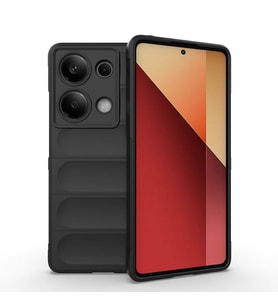Vendas Redmi Note 13 Pro 4G Kılıf Esnek TPU Oyuklu Arka Yüzey Tasarımlı Zore Etnik Silikon Kapak (Siyah)