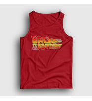 Presmono Unisex Haki Logo Film Geleceğe Dönüş Back To The Future Atlet 243297tt (Kırmızı)