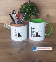 Kız Kulesi Kalemlik, Kupa Bardak T Kişiye Özel HediyeArkadaşa Hediye (Model 14)