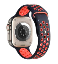 Watch 38mm Kordon Yeni Seri 2023 KRD-02 Silikon Kordon Kayış (Lacivert)