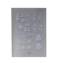 60 Yaprak Çizgili Defter Plastik Kapak A-5 1 Adet PP Kapak Küçük Boy Çizgili Defter 60 Sayfa A5 Desenli Kapak (Gri)