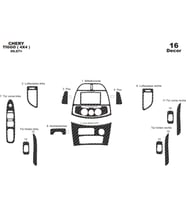 Meriç® Chery Tiggo 4X4 Ön Torpido Kaplama Maun 16 Parça 2007-2015 (Karbon)