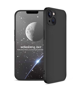 Apple iPhone 13 Mini Kılıf Zore Ays Full Koruma Kılıf (Siyah)