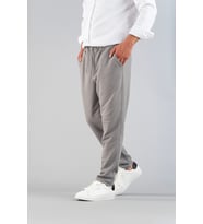 Erkek Pantolon Beli Lastikli  Slim Fit Esnek Likralı Basic Pamuklu Jogger (Gri)
