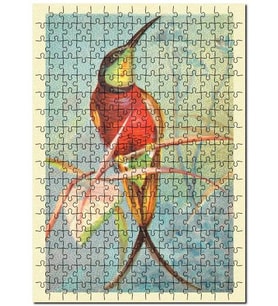 Cakapuzzle Crimson Topaz Kuş Görseli Puzzle Yapboz MDF (Ahşap) (255 Parça)