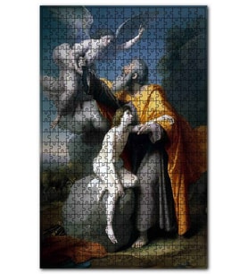 Cakapuzzle Hz. İbrahim Dur Allahı Dinle Görseli Puzzle Yapboz MDF (Ahşap) (1000 Parça)