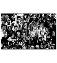 Cakapuzzle 90 Rap Şarkıcısı Monochrome  Puzzle Yapboz MDF (Ahşap) (1000 Parça)