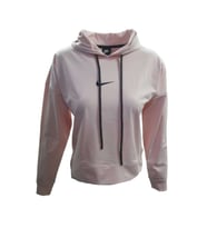 Nike 0734 Kadın Kapişonlu Crop Dalgıç Sweatshirt - Beyaz - ST00161-Beyaz-M (Pembe)